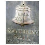 LG BRASS EMB. BELL SYSTEM WALL SIGN