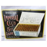 EMB. IMPERIAL CLUB CIGAR SIGN