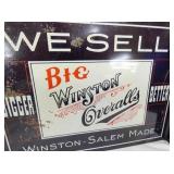 WINSTON OVERALLS FLANGE SIGN