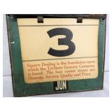 CLOSEUP TRI-STATE GROCERY CALENDER