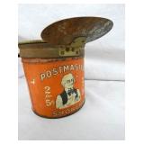 EARLY TIN POST MASTER CIGAR DISPLAY