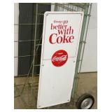 CLOSEUP COKE BOTTLE RACK SIGN