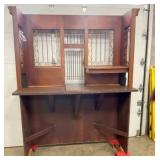 BACKSIDE 2PC. WALNUT BANK/RR DEPOT 