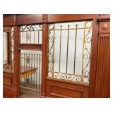 CLOSE UP IRON BAR WINDOWS