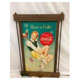 HAVE A COKE CARDBOARD W/ORG. COKE FRAME 