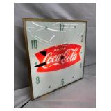 LEFTSIDE COKE FISHTAIL PAM CLOCK 