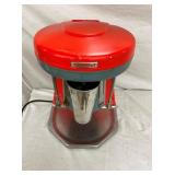 CLOSE UP TOP VIEW IN RED 