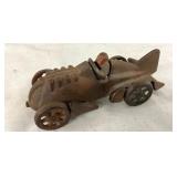 HUBLEY CAST IRON RACE CAR W/DRIVER 