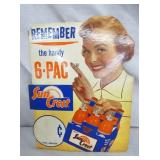 EARLY SUNCREST ADV. CARDBOARD W/ CARTON