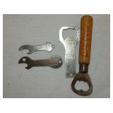 VARIOUS EARLY COKE BOTTLE OPENERS