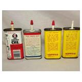 BACK VIEW OIL TINS