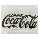 CHROME SCRIPT COCA-COLA SIGN