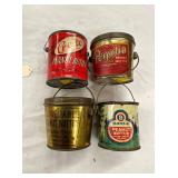 1 POUND PEANUT BUTTER TINS 