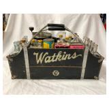 BACKSIDE VIEW WOODEN WATKINS CARRIER 