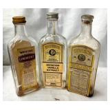 WATKINS LINEMENT/COUGH MEDICINE BOTTLES 