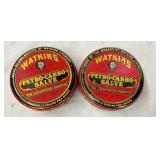 WATKINS PETRO-CARBO SALVE TINS 