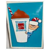 EMB. SIGN W/ BOY - SELF FRAMED