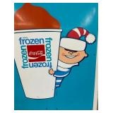 EMB. 1969 ENJOY FROZEN COCA-COLA SIGN