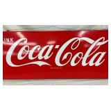 CLOSE UP DRINK COCA-COLA PORC. SLED SIGN