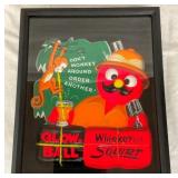 1961 EMB. PLASTIC WHISKY-SQUIRT SIGN