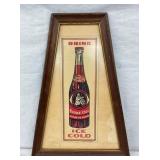 DRINK ICE COLD BOONE COLA CARDBOARD