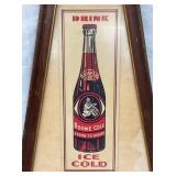 MEASURES 5 1/2 X15 FRAMED BOONE COLA ADV