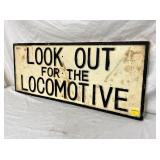RIGHTSIDE LOCOMOTIVE CAST RR SIGN