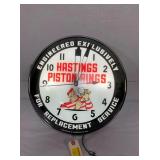 HASTING PISTON RINGS CLOCK