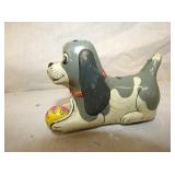 MARX TIN LITHO FRICTION DOG TOY