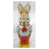 TIN LITHO KEYWIND BUNNY TOY