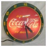 15IN. COCA-COLA DOUBLE BUBBLE CLOCK