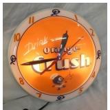 ORANGE CRUSH CONTEMPORARY CLOCK