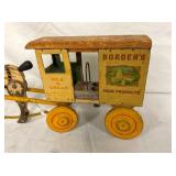 CLOSEUP TIN BORDENS CART