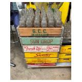 VARIOUS EARLY WOODEN DRINK CRATES