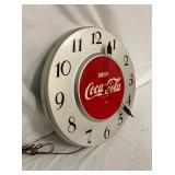 SIDE VIEW 18IN COKE CLOCK
