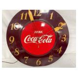 CLOSEUP COKE CLOCK