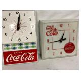 ADVERTISING COCA COLA CLOCKS