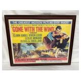 GONE W/ WIND FRAMED MOVIE POSTER