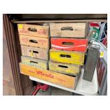 VARIOUS WOODEN DRINK CRATES