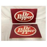 EMB. DR. PEPPER SIGNS 21X12