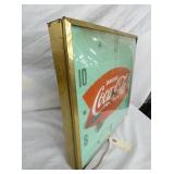 DRINK COKE FISHTAIL PAM CLOCK