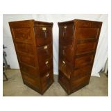 VIEW 7 MATCHING PAIR GLOBE FILE CABINETS