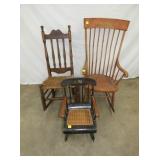 EARLY CHEESE CUTTER ROCKERS