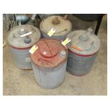 VARIOUS GAS CANS AND OTHERS