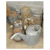 VARIOUS GAS CANS AND OTHERS