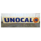 EMB. 2PC. PLASTIC UNOCAL 76 SIGN