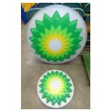 (2) BP STAR BURST SIGN