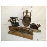 LANTERN, TOBACCO CUTTER ETC.