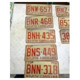 NC 1973 LIC. TAGS