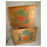 WOODEN CANADA DRY BOXES